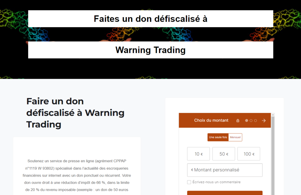 don warning trading