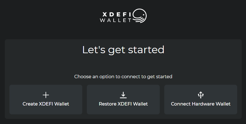 créer wallet xdefi
