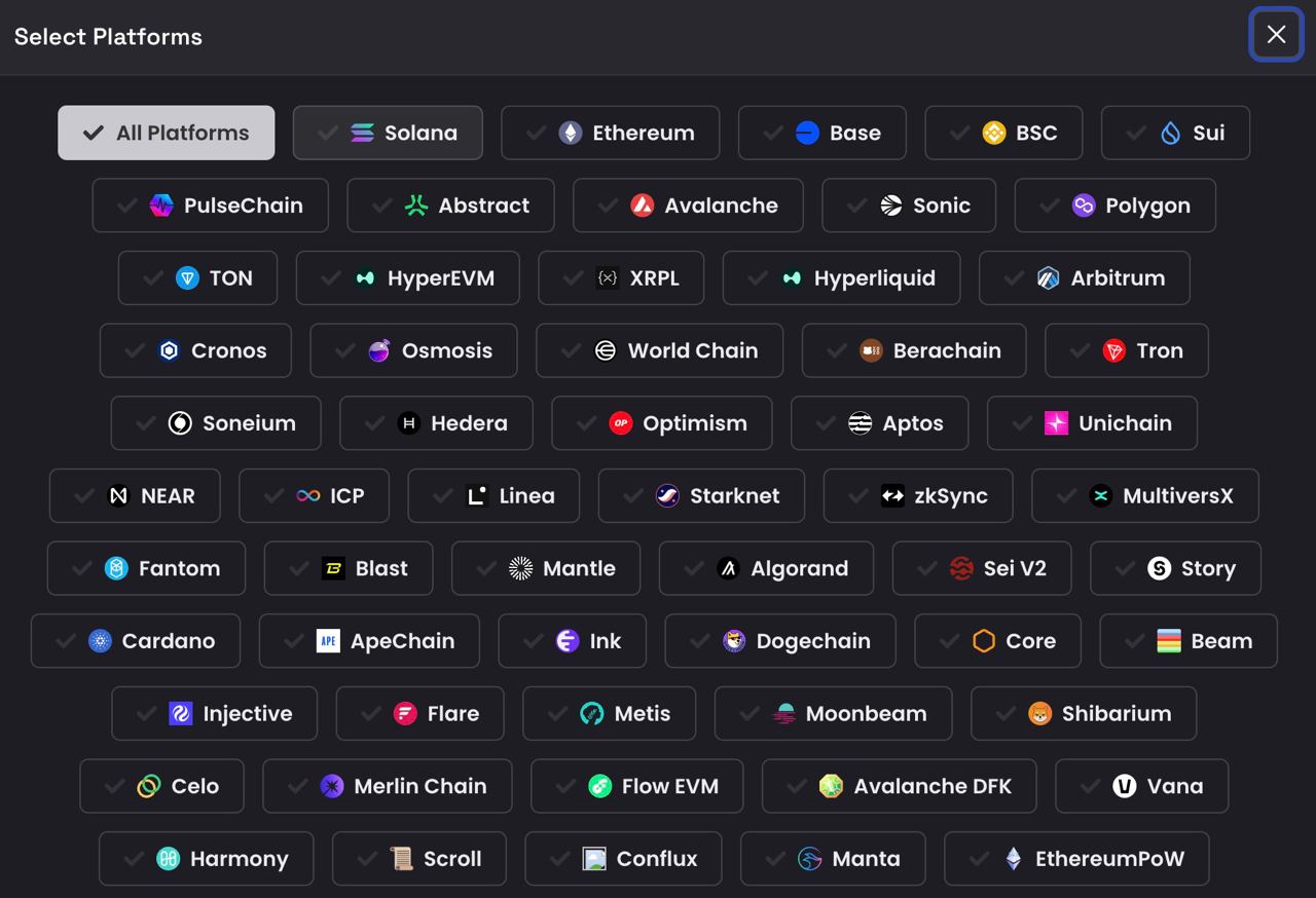 Dex Screener interface blockchain