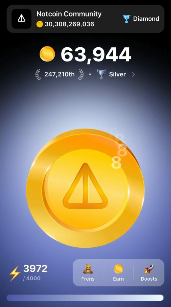 Notcoin jeux tap to earn
