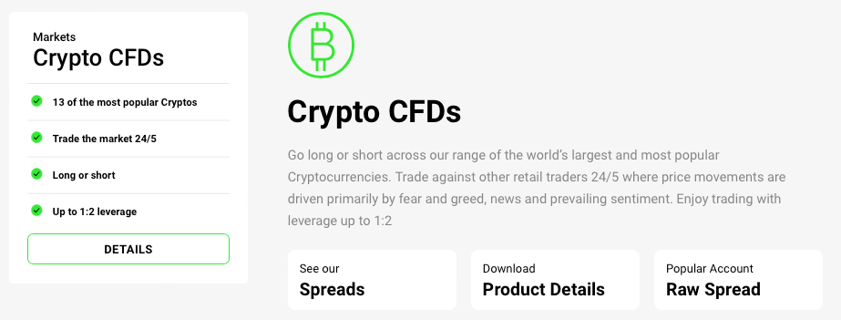 Crypto CFDs IC Markets