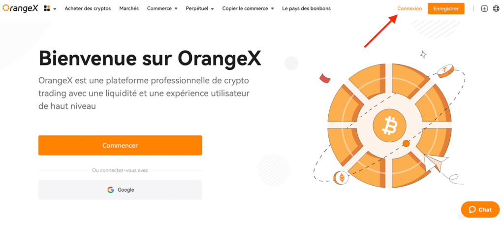 Comment s'inscrire sur l'exchange crypto OrangeX