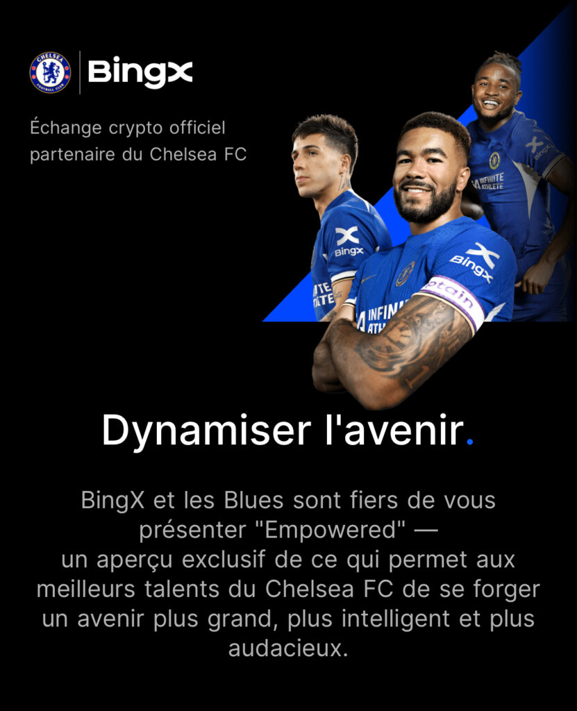 Plateforme crypto Bingx sponsor Chelsea FC