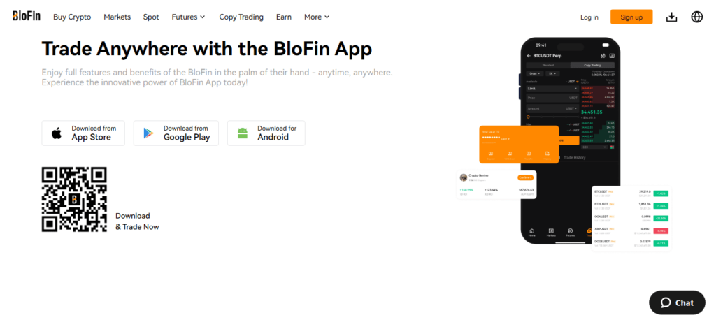 Exchange crypto BloFin propose le trading de futures