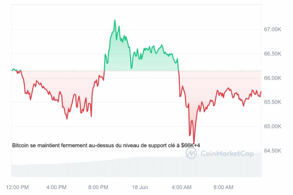 Graphique crypto Bitcoin