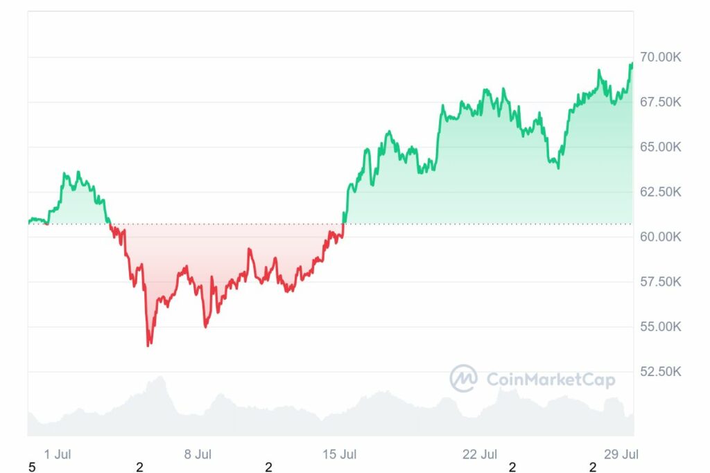 Hausse bitcoin 29 juillet