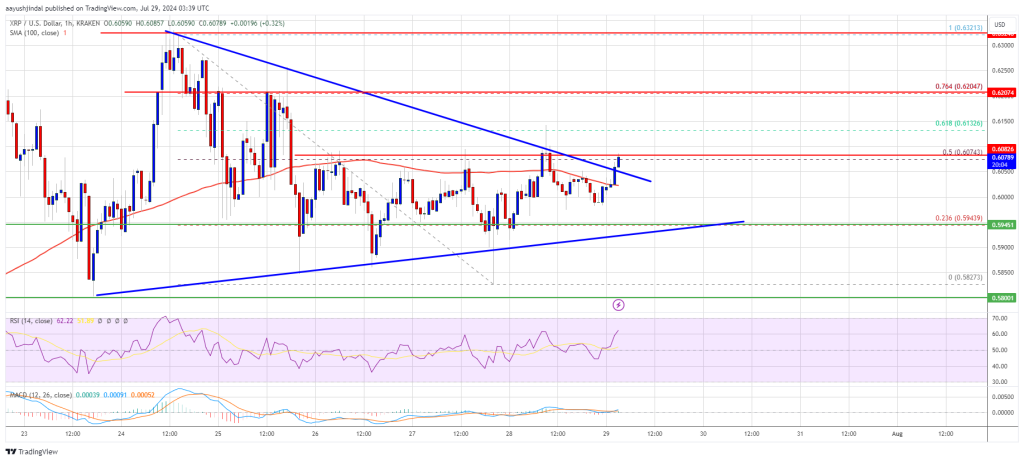 Cours XRP en hausse 29 juillet