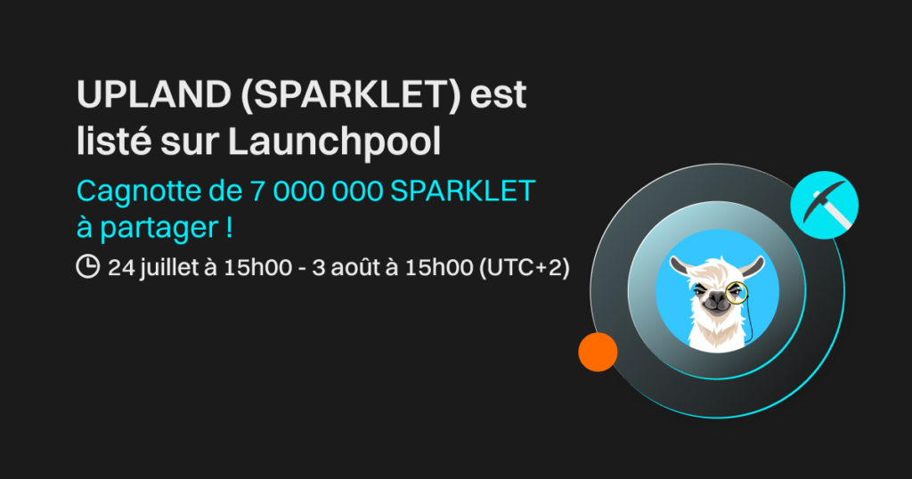 participez launchpool sur Bitget de Upland SPARKLET