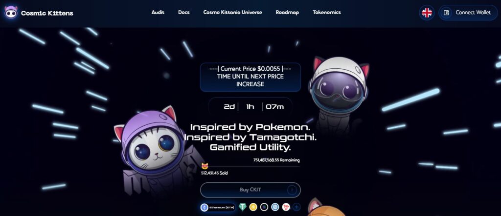 prévente crypto Cosmic Kittens