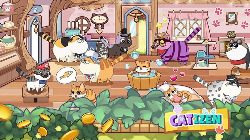 Catizen jeu tap to earn