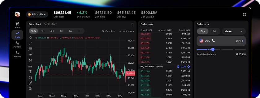 Revolut trading interface