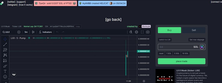 trading memecoin Pump.fun