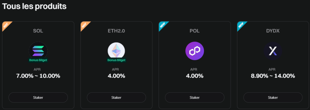 Bitget Staking