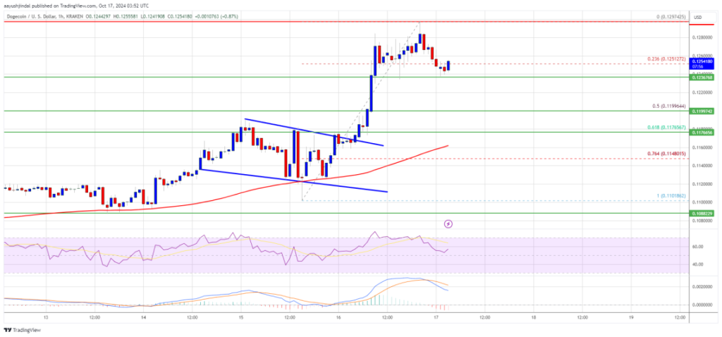 Analyse technique du prix de la crypto Dogecoin