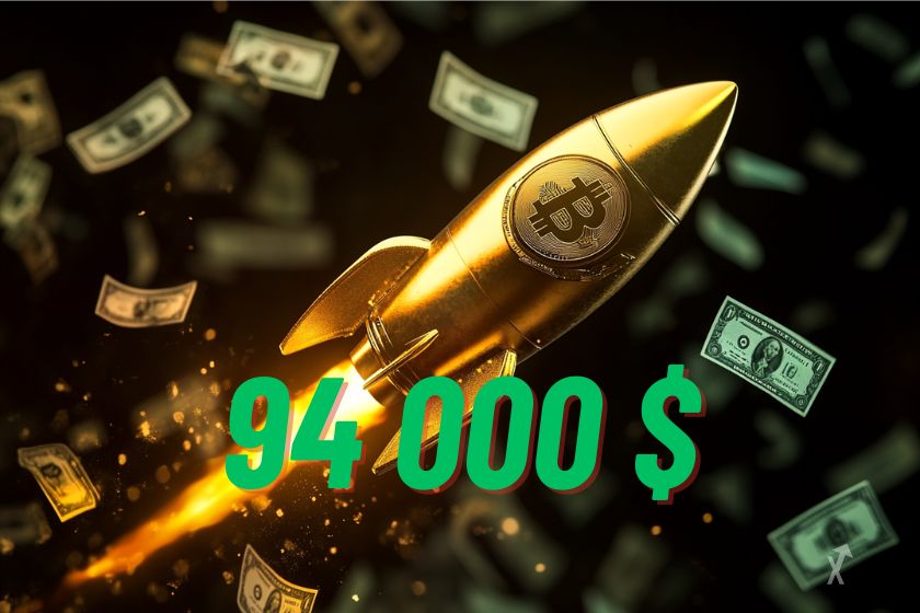 Bitcoin atteint 94 000 $ nouveau record historique