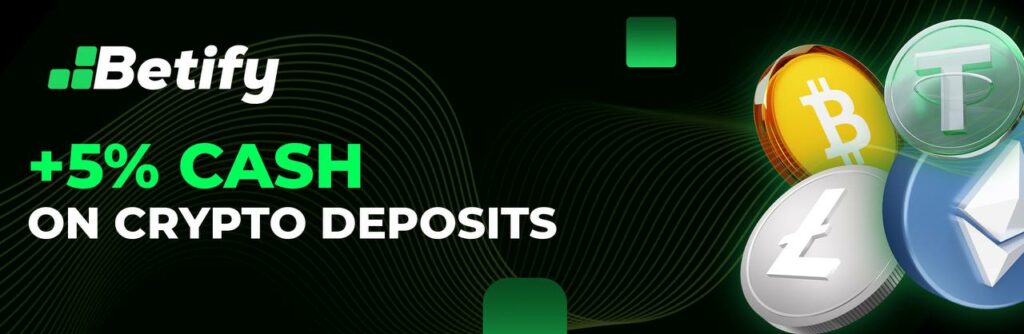 5% de cashback sur tous vos dépôts crypto 