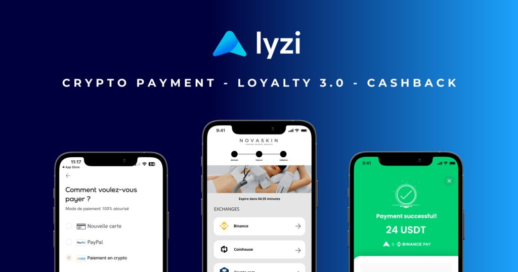 Solution paiement crypto avec Lyzi