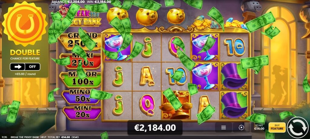 gains break the piggy