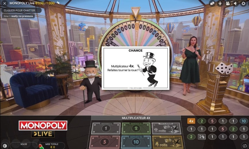 carte chance monopoly live
