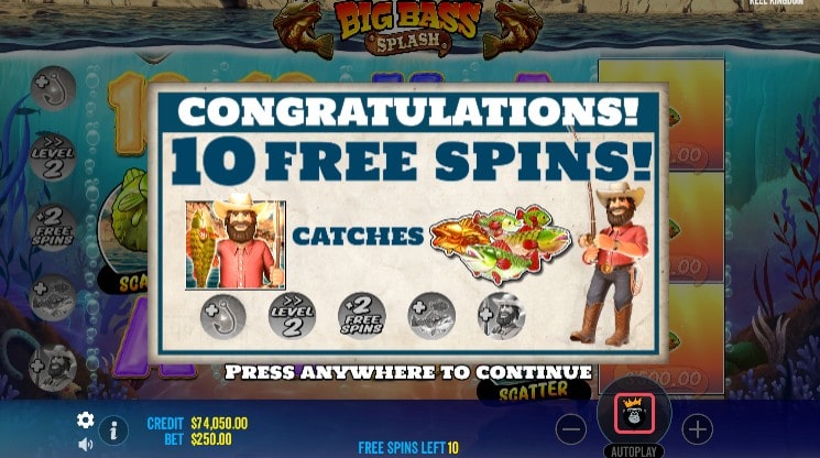 bonus big bass splash