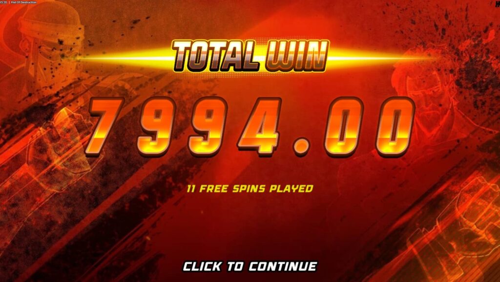 gains sur fist of destruction