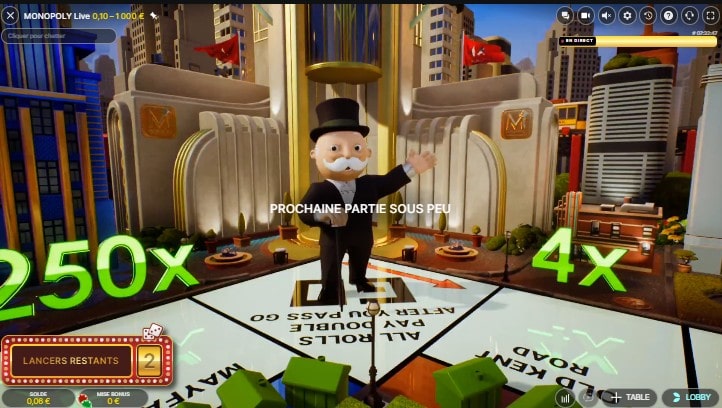 jeu bonus monopoly live