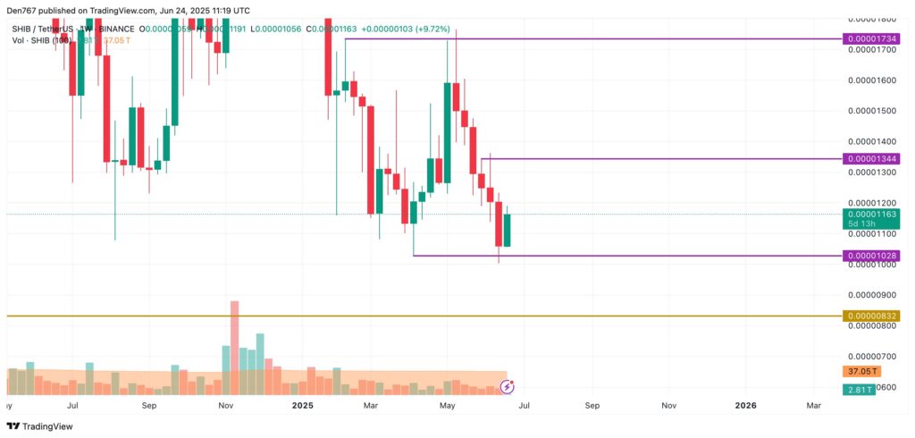 graphique prix shiba inu SHIB
