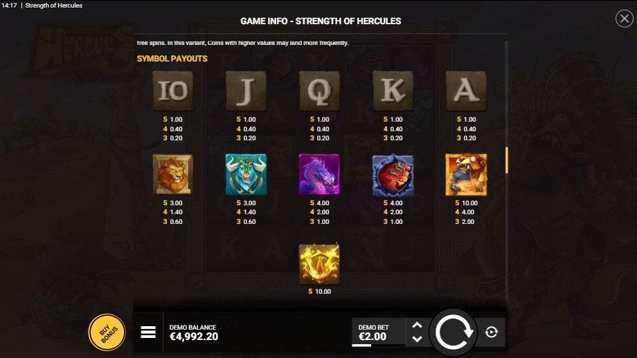 symboles strenght of hercules