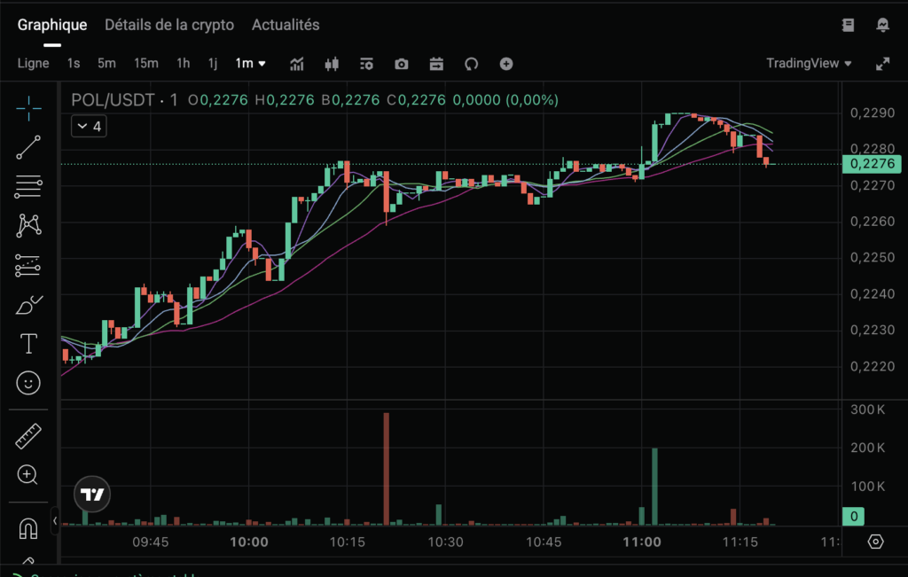 Polygon graphe 1 month