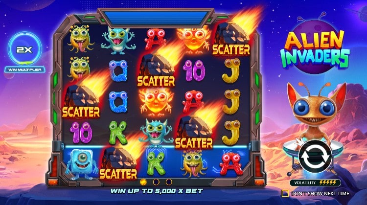 alieninvaders lancement jeu casino