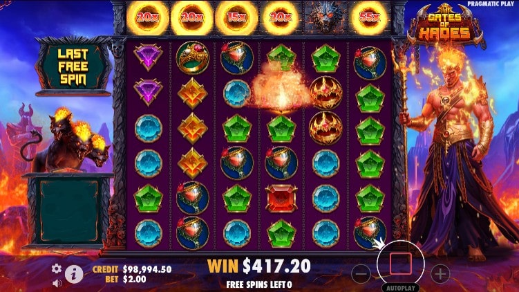 Free spins gates of Hades