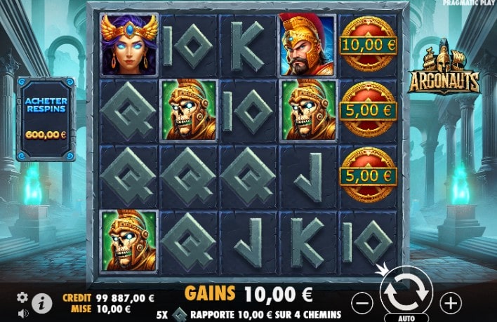 rouleaux sur argonauts