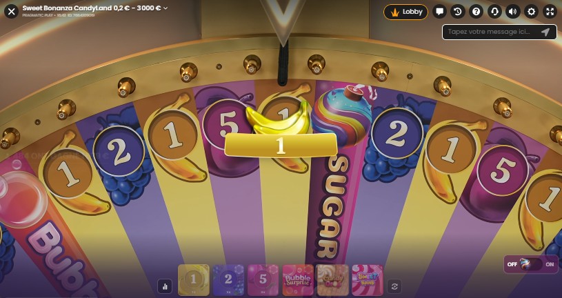 resultat tour sweet bonanza candyland