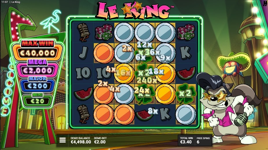 free spins le king