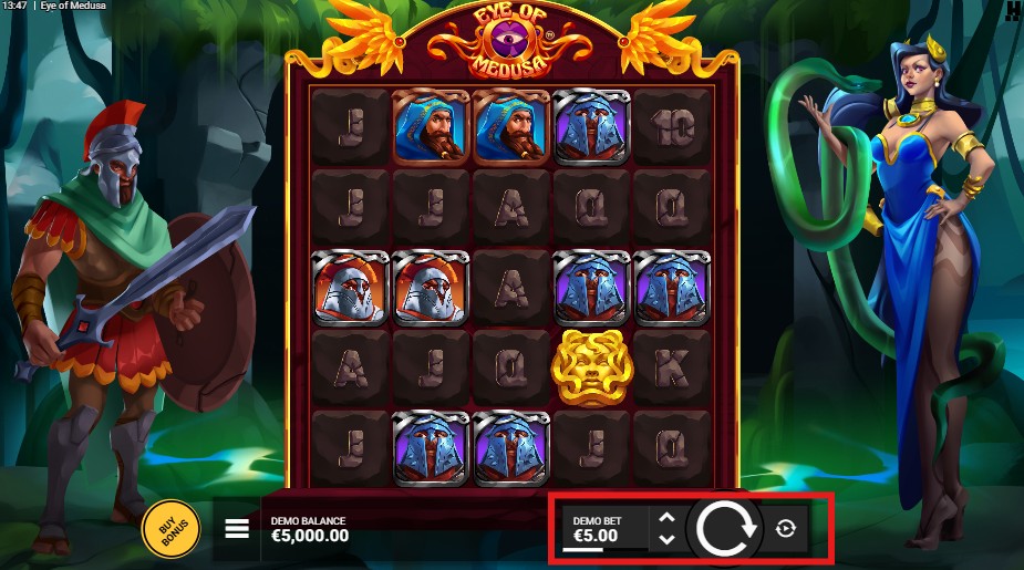 miser sur le jeu eye of medusa