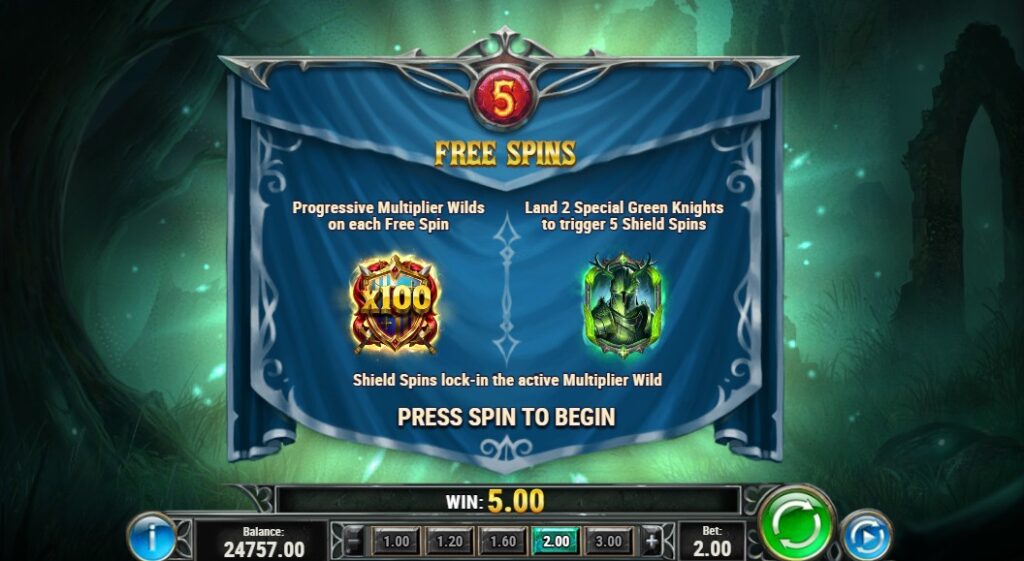 Obtention des free spins