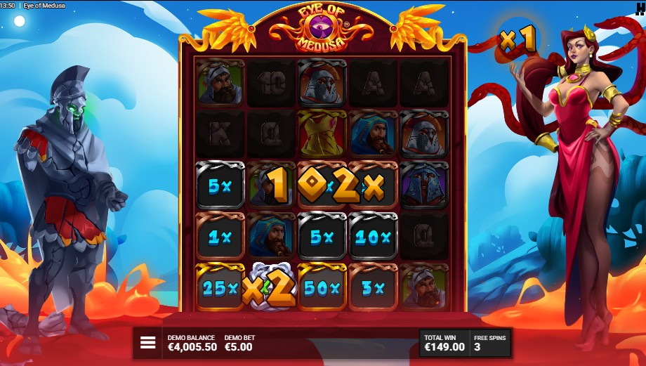 les bonus sur eye of medusa