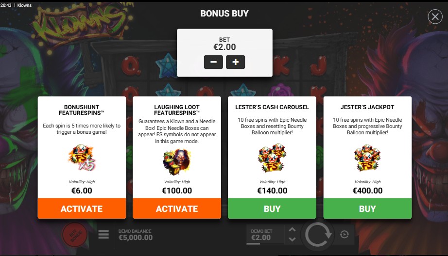 bonusbuy dans Klowns