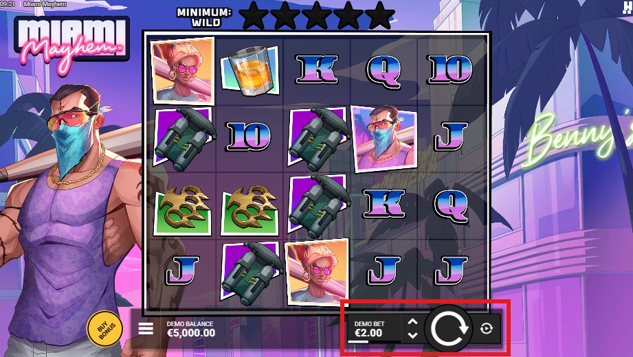 placer la miser sur Miami Mayhem