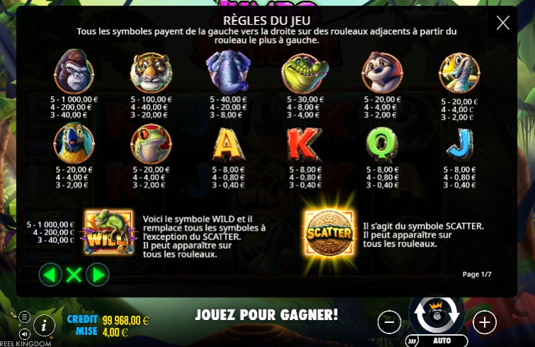 Symboles Jumbo Safari