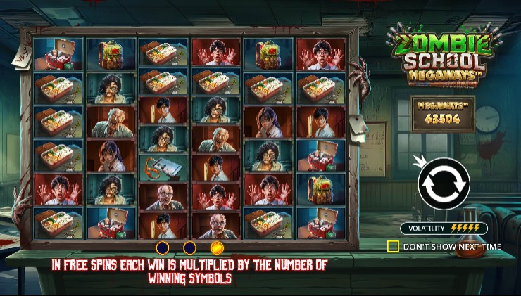 lancement de zombie school megaways