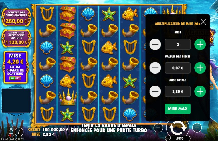 bet Mermaid’s Treasure Trove