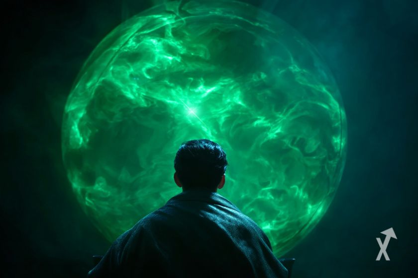 CZ devant une boule de cristal