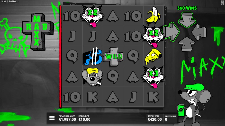 free spins rad maxx