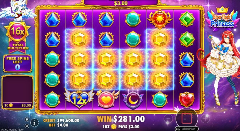 free spins Starlight Princess