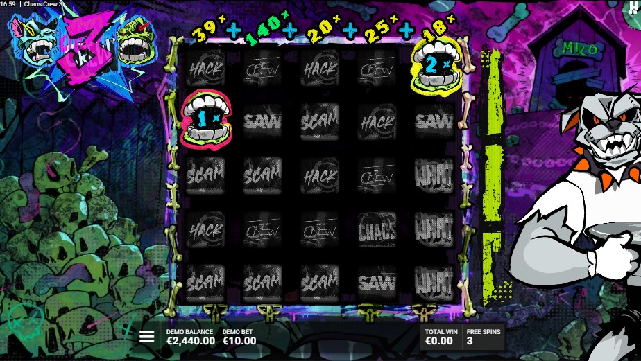 Chaos Crew 3 free spins