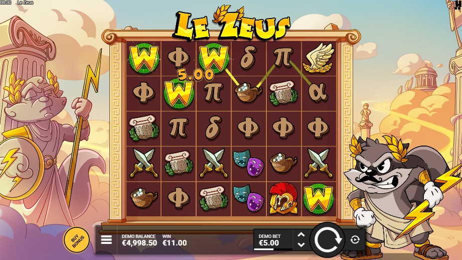 free spins le Zeus