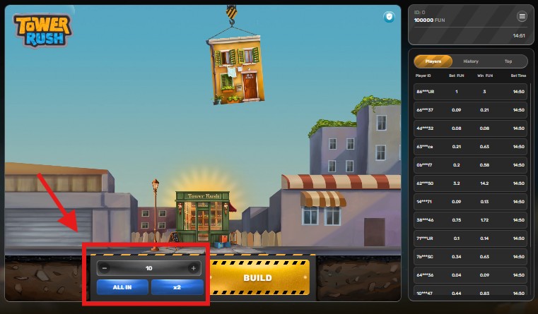 parier sur tower rush