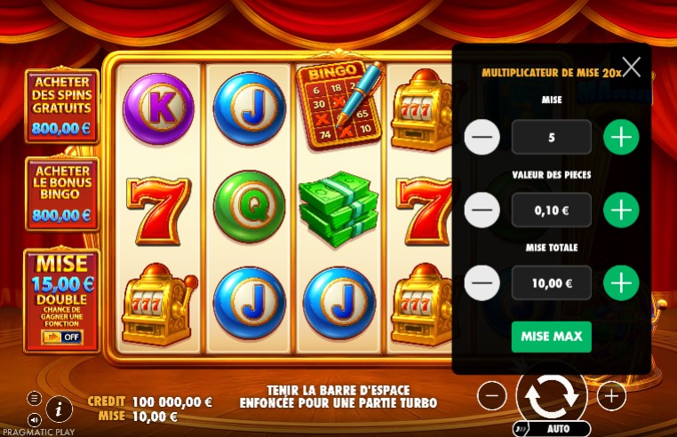 miser sur bingo mania