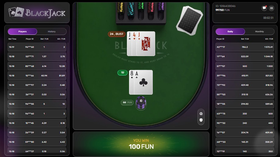 win Blackjack galaxsys